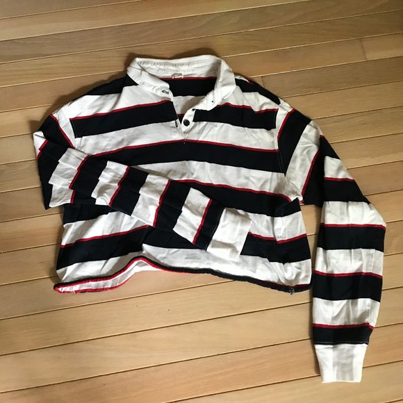 cropped stripped shirt - Picture 1 of 1